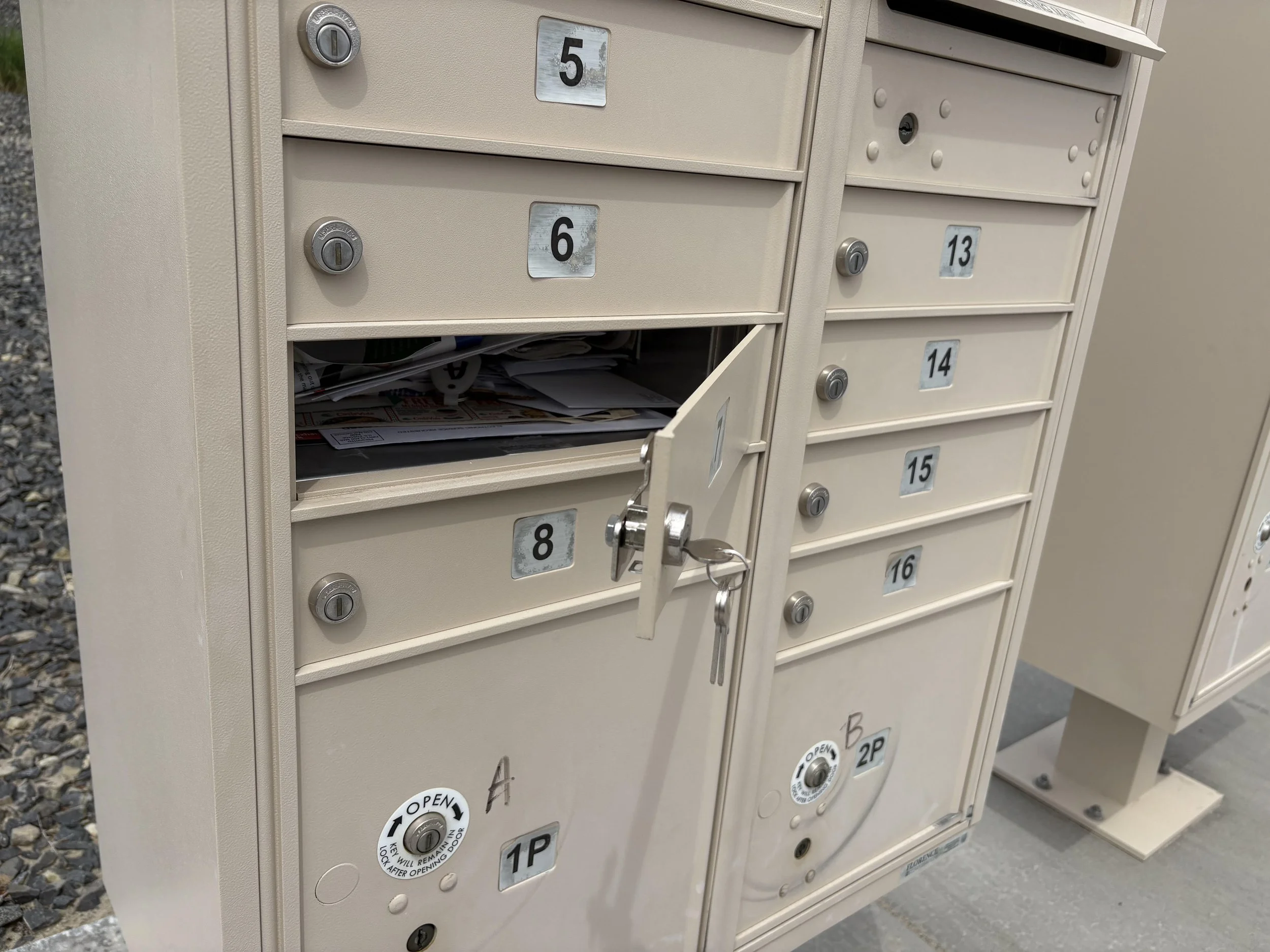 Community cluster mailbox lock replacement.